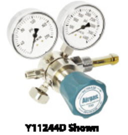 Airgas® Single Stage Brass 0-50 psi Analytical Cylinder Regulator CGA-580 With Needle Outlet