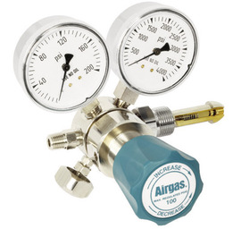 Airgas® Single Stage Brass 0-100 psi Analytical Cylinder Regulator CGA-500