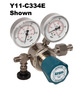 Airgas® Model C334E330 Monel Corrosive Service Single Stage Deluxe Model Regulator