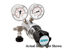 Airgas® Model N198J677 Brass High Delivery Pressure Self-Venting Single Stage Regulator With 1/4" FNPT Connection