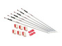 ZipWall® 6 - 12' Wall Kit (Includes (6) Spring Loaded Poles, (6) Heads, (6) Plates, (6) Grip Disks And 6 Tethers) (2 Box Per Case)