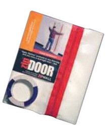 ZipWall® 4' X 8' ZipDoor™ Commercial Zipper Door Kit (Includes Roll Tape And Two Pre-Installed Zippers)