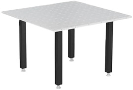 Siegmund 47" X 47" X 4" Steel Welding Table (With 4 32" Floor Anchoring Siegmund Legs)