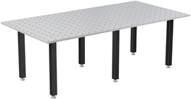 Siegmund 94" X 47" X 4" Steel Welding Table (With 6 32" Floor Anchoring Siegmund Legs)