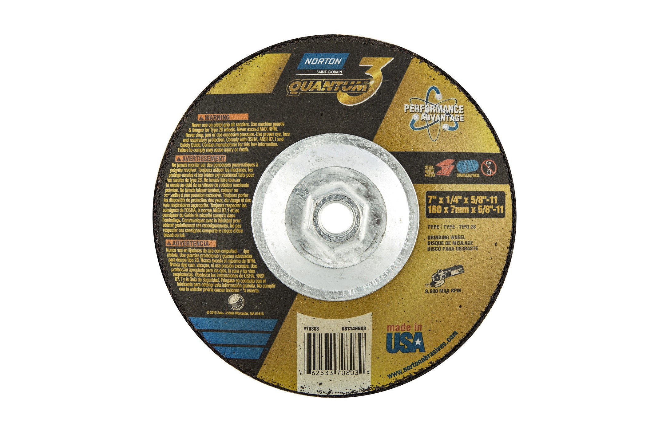 Quantum 3 Grinding Wheels