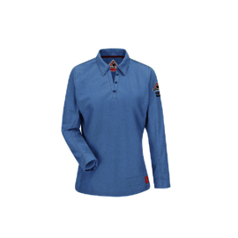 Bulwark® Women's Medium Blue Westex G2™ Flame Resistant Polo