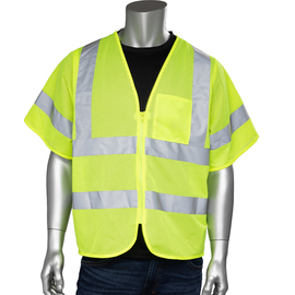 RADNOR™ Medium Hi-Viz Yellow Polyester Mesh Vest