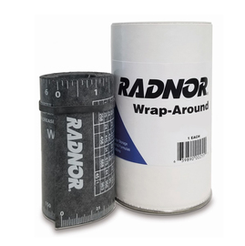 RADNOR™ 4" X 7' Black X-Large Wrap Around Pipe Template