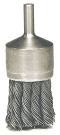RADNOR™ 1 1/8" X 1/4" Stainless Steel Knot Wire End Brush