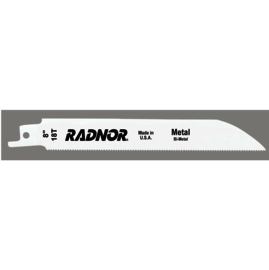 RADNOR™ 3/4" X .050" X 8" Bi-Metal Reciprocating Saw Blade 18 Teeth Per Inch
