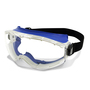 RADNOR® Cloak Indirect Vent Chemical Splash Impact Goggles With Gray And Blue Frame And Clear Anti-Fog Lens