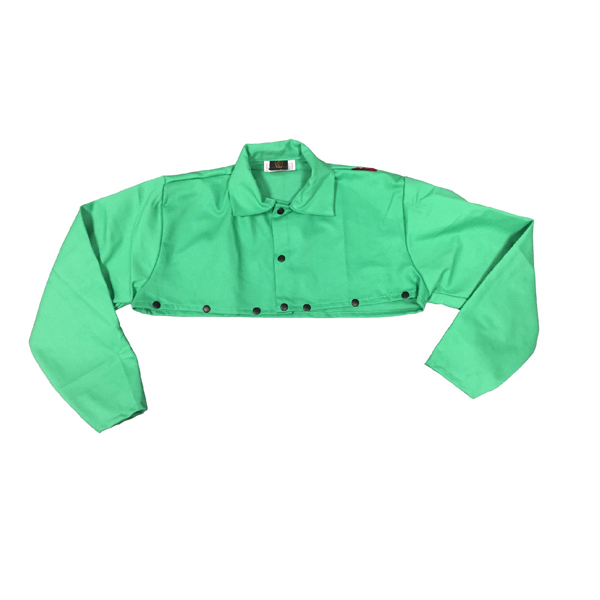 Airgas - RAD64054975 - RADNOR™ 3X Green Cotton/Westex® FR-7A® Flame  Resistant Cape Sleeve With Snap Front Closure