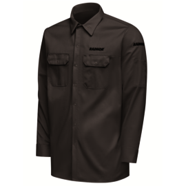 RADNOR™ Medium Gray Cotton Flame Resistant Welding Shirt With Snap Front Closure