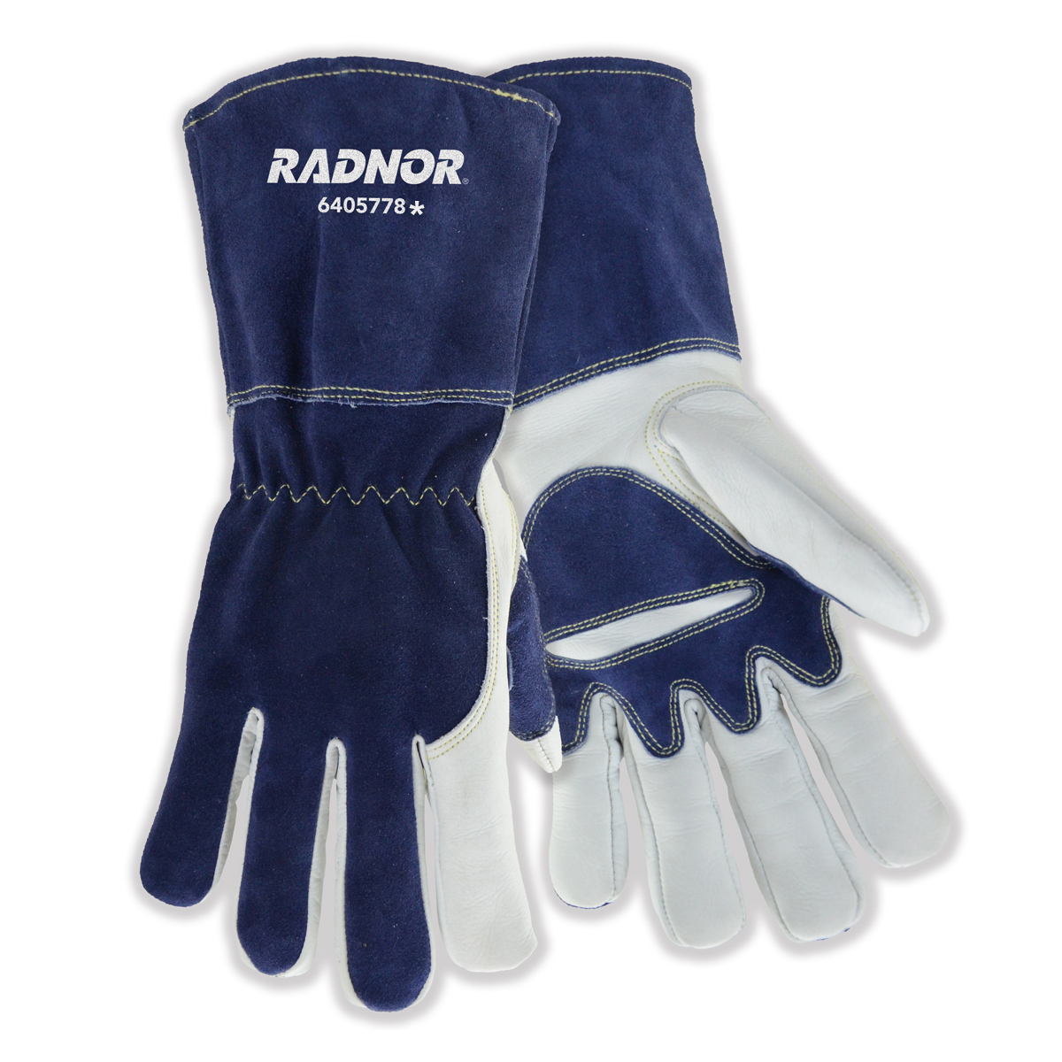 Fleece Gloves Premium 12 RADNOR™ MIG Airgas RAD64057782 - Cowhide Welders 3/4\