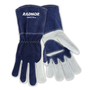 RADNOR™ X-Large 13 1/4" White Premium Cowhide Fleece Lined MIG Welders Gloves