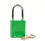 Reece Safety Green Anodized Aluminum Padlock (Keyed Differently)