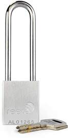 Reece Safety Silver Anodized Aluminum Padlock (Keyed Differently)