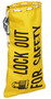Reece Safety Yellow Rugged Canvas Mechanical Lockout Device (Padlocks Sold Seperately)