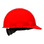 SureWerx™ Red Jackson Safety® SC-6 HDPE Cap Style Hard Hat With Ratchet/4 Point Ratchet Suspension