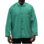 Stanco Safety Products™ X-Large Green Cotton Flame Resistant Welding Jacket With Snap Closure