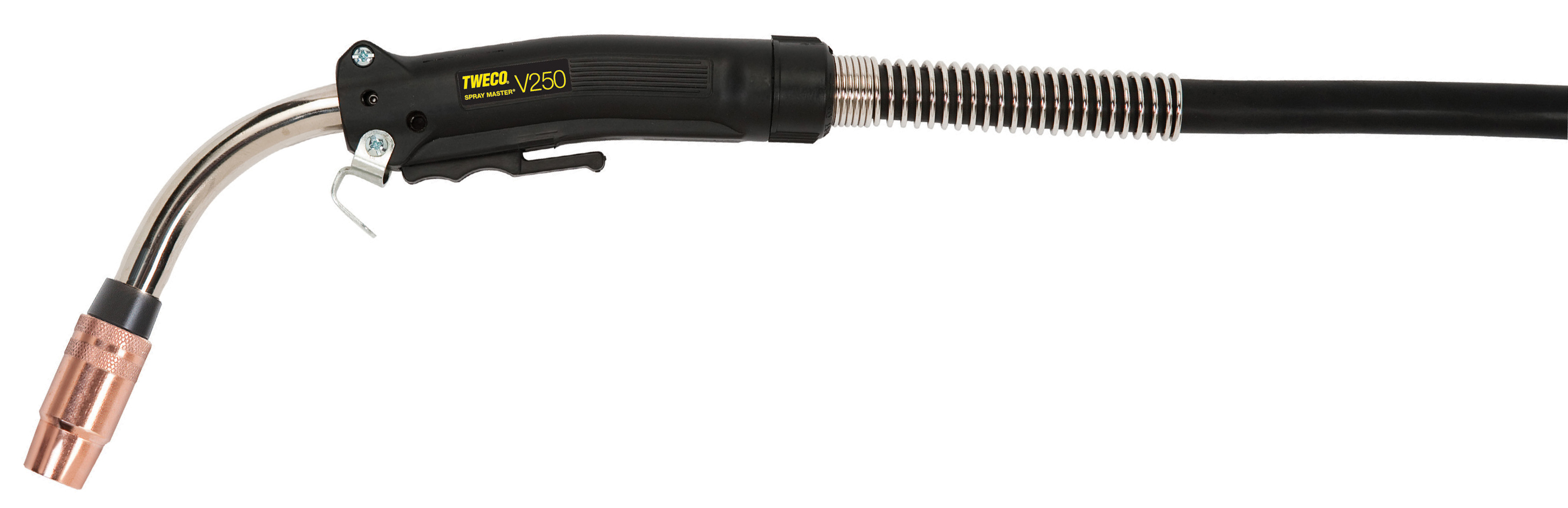 Tweco® 250 Amp VELOCITY2™ Spray Master® V250 0.035" -0.045" Air Cooled MIG Gun  - 15' Cable/Lincoln® Style Connector