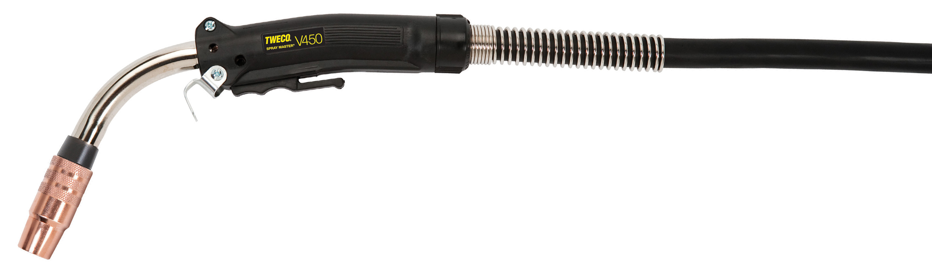 Tweco® 450 Amp VELOCITY2™ Spray Master® V450 0.063" Air Cooled MIG Gun  - 15' Cable/Lincoln® Style Connector