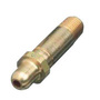Western CGA-350 1/4" NPT Male X 2 1/2" L Brass 3000 psig Regulator Inlet Nipple