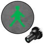 Visual Workplace Inc 25W Green Walking Man Symbol Virtual Safety LED Projector