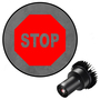 Visual Workplace Inc 25W Red Stop Sign Symbol Virtual Safety LED Projector