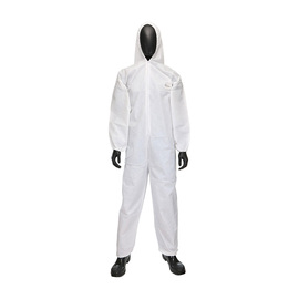 Protective Industrial Products 4X White Posi-Wear® UB™ Polyethylene/Polypropylene Disposable Coveralls