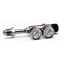 Airgas® Model 14 Nickel-Plated Brass High Purity Two Stage Regulator With CGA-320 Connection