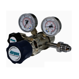 Airgas® Model 311 Brass-Plated Bar Stock Noncorrosive Gas Two Stage Regulator With CGA-350 Connection