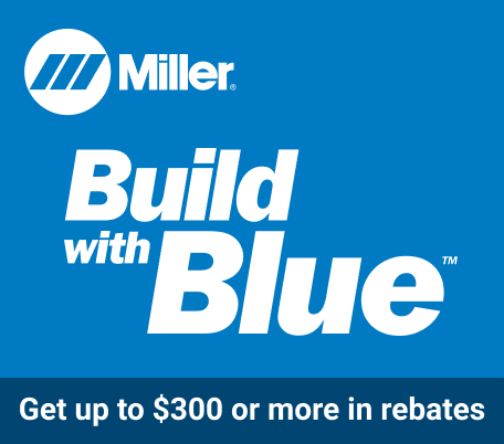 Products and logo Miller Build with Blue