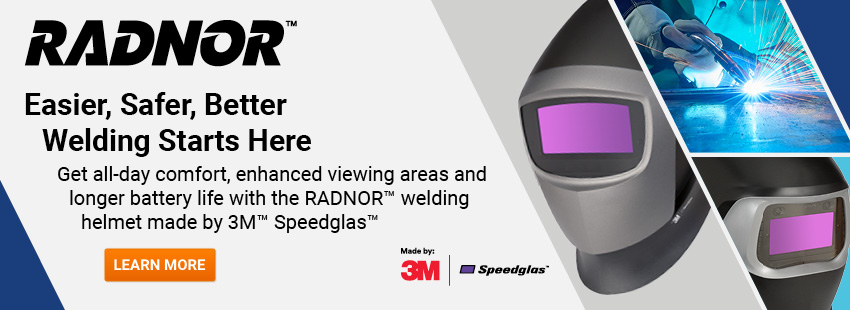 RADNOR® welding helmets made by 3M™ Speedglas™